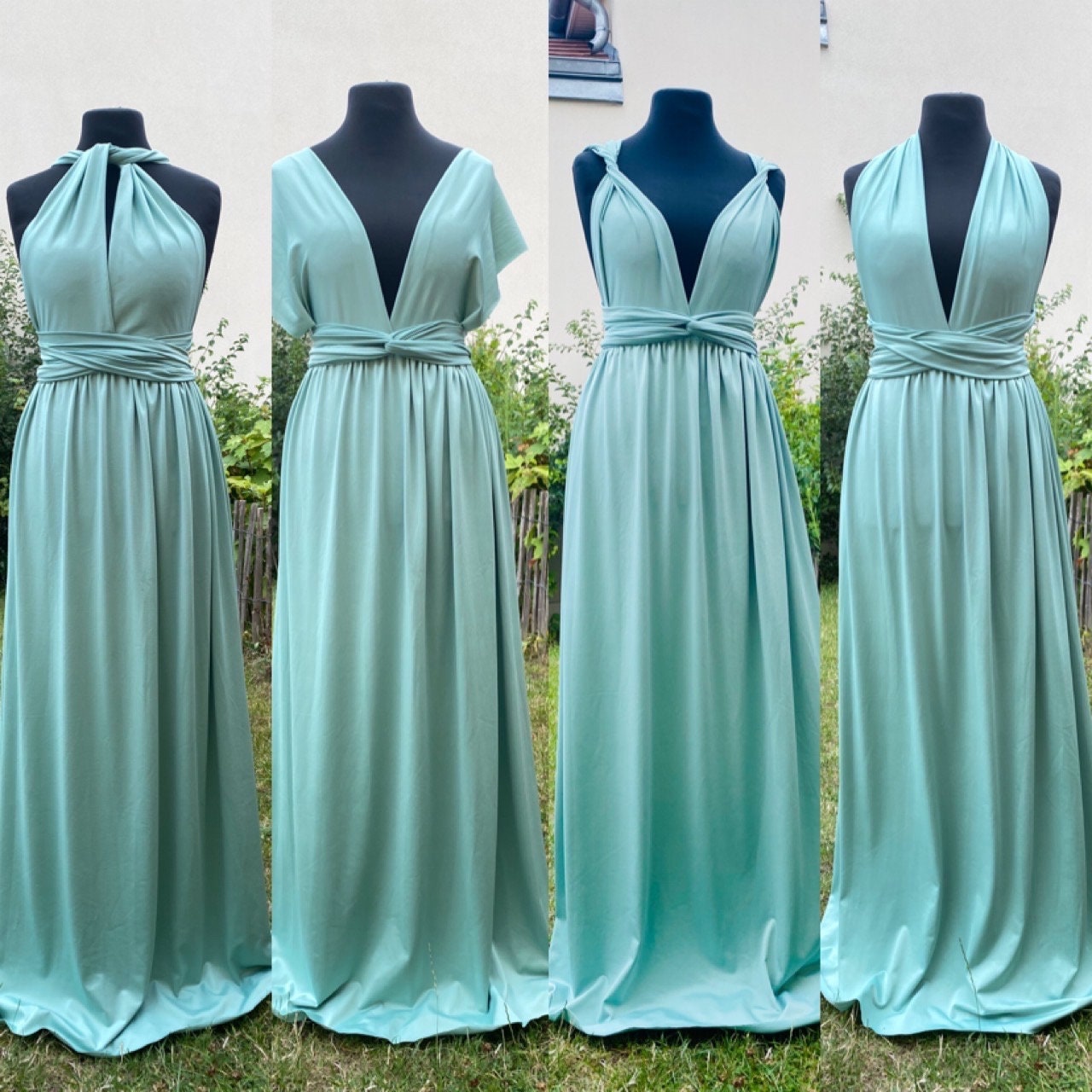 Mint green store multiway dress
