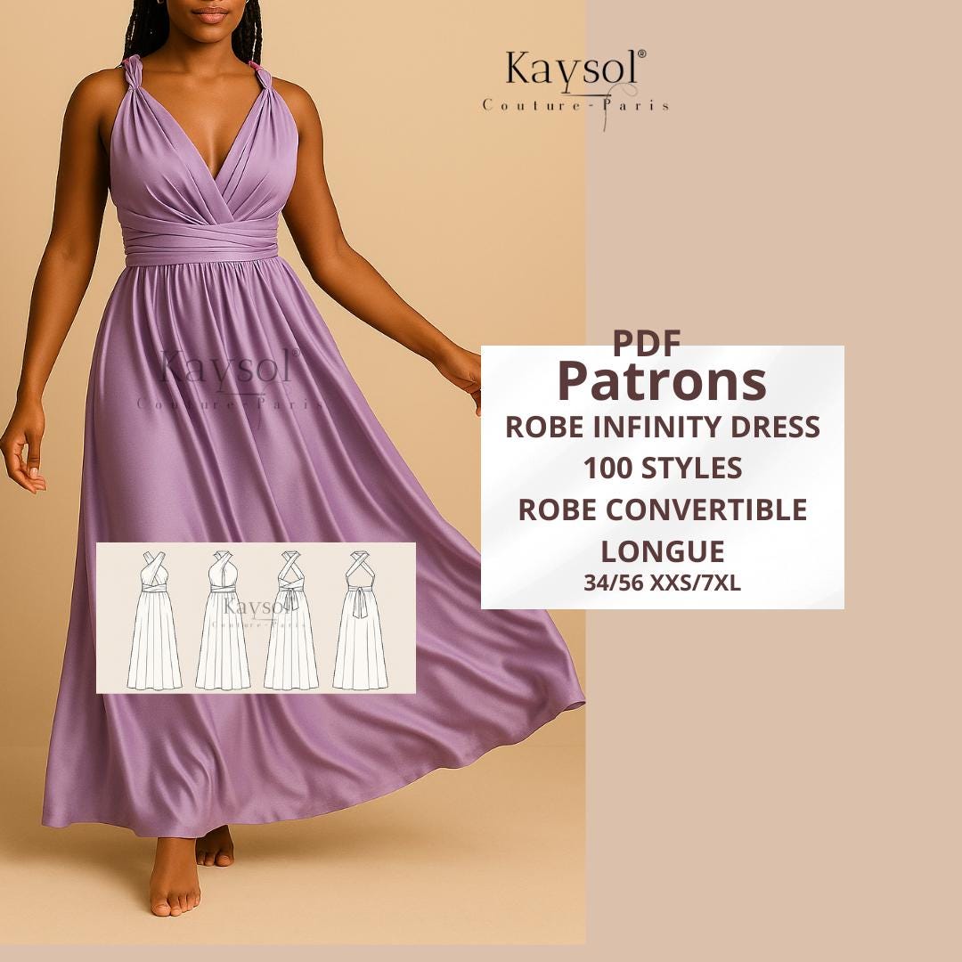Infinity Dress Pattern - Etsy Infinity Dress Pattern - Etsy