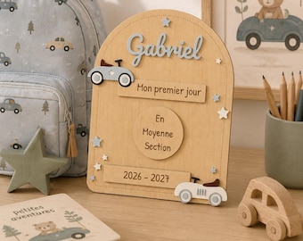 Personalized Back-to-School Sign | My First and Last Day of School | Wooden Name Sign | Preschool & Elementary | Back-to-School Photo