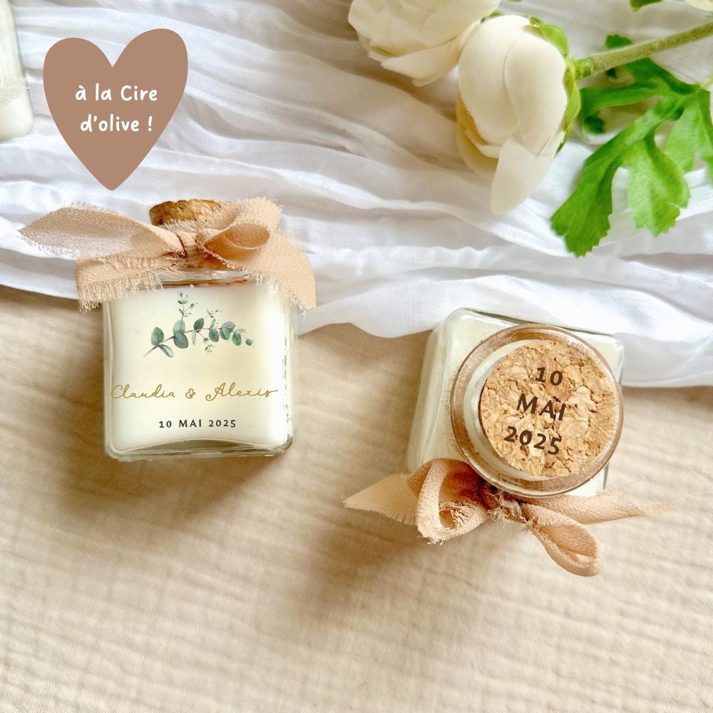 Bougie personnalisée pour événements : mariage, baptême, communion