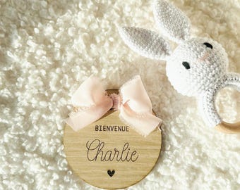 Carte naissance bébé personnalisée en bois. Carte bienvenue bébé| Souvenir de naissance | Cadeau de Naissance | cadeau bébé | boite souvenir