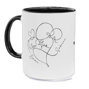 First Mother&#39;s Day Mug, Personalized Name Mug For Mom, First Time Mom Gifts, First Mother&#39;s Day Gifts From Baby, Line Art Mother&#39;s Day Gift