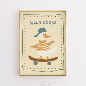 Arte de pared para guardería infantil, linda ilustración para sala de juegos, póster para habitación de niño pequeño, decoración para habitación de bebé, impresión de pared infantil caprichosa, digital