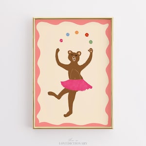 Pink Nursery Prints, Fun Nursery Decor Prints, Baby Girl Room Decor Pink, Pink Prints, Girl Room Gallery Wall Art, Kids Room Decor, DIGITAL