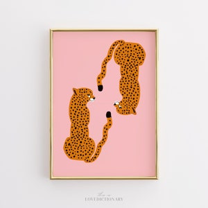 Leopard Print, Maximalist Wall Art, Colorful Leopard Wall Decor, Funky Leopard Wall Art,Printable Eclectic Wall Art, Trendy Wall Art,Digital