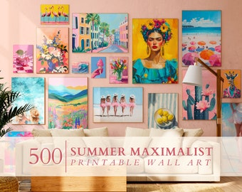 500 Eclectic Prints, Eclectic Wall Art, Maximalist Wall Art, Summer Prints, Cowgirl Decor, Preppy Room Decor, Colorful Art, DIGITAL DOWNLOAD