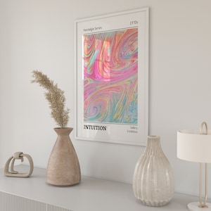 Retro Groovy Print Vintage Retro Wand Kunst 70er Jahre Stil Poster Trend Print Illustration Funky Poster Printable Hippie Wanddekor
