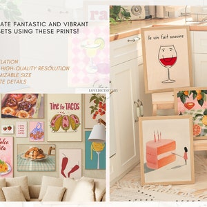 Kitchen Gallery Wall Art Prints, Food Decor (digital Download) - Etsy