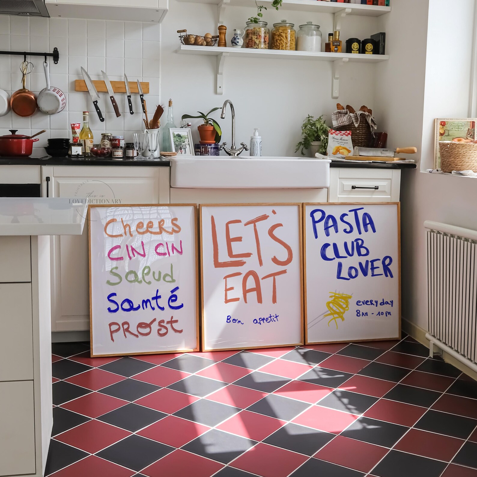 Retro Kitchen Prints, Set of 3, Food Wall Art (digital Download) - Etsy