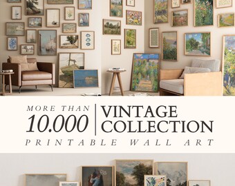 Set da parete 10K+ Gallery, set MEGA BUNDLE MIX, arte da parete eclettica, set da parete vintage, arredamento massimalista, decorazione da parete della cucina, download digitale