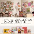 Entire Shop Sale, Bundle Wall Art, Vintage Gallery Set, Eclectic and Maximalist Prints, Kitchen Wall Decor,Boho Paintings, Trendy Posters