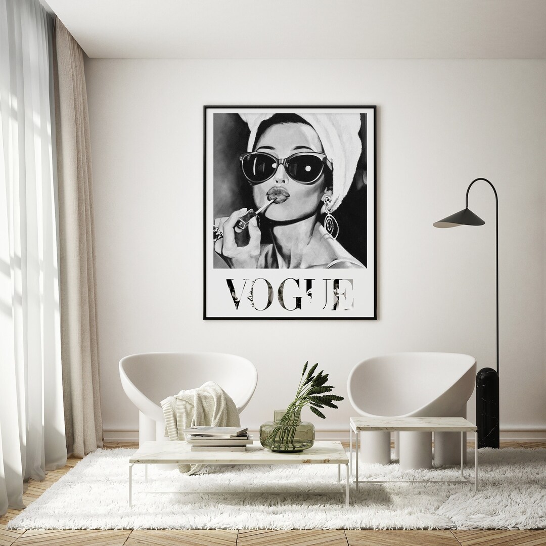 Magazine Cover Posters for Soft Interior Colors Wall Art 