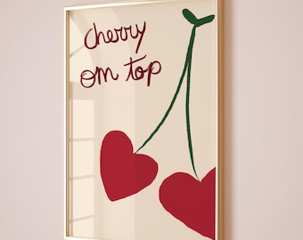 Kirschbaum Wand Dekoration, Kokette Deko für die Wand (Digitaler Download)
