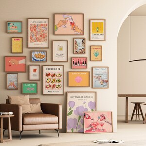 Kitchen Gallery Wall Art Prints, Modern Food Decor (digital Download ...