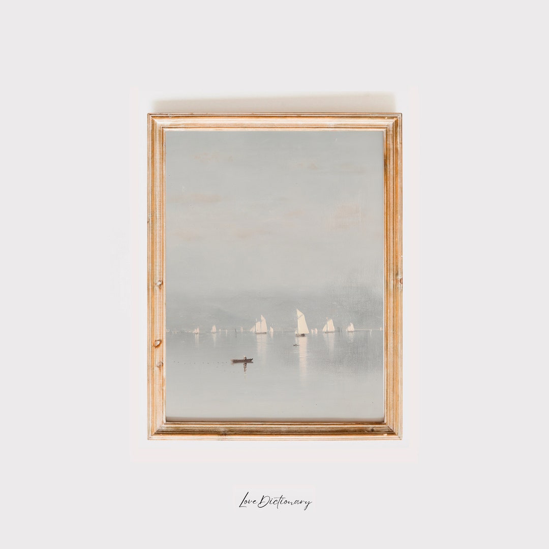 Vintage Beach Wall Art, Coastal Art Prints, Nautical Wall Art, Vintage