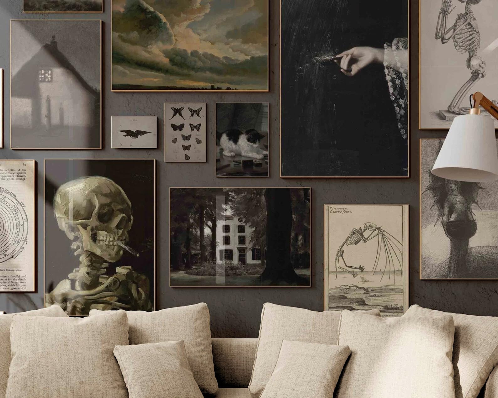 Dark Academia Gallery Wall Art Set, Moody Cottagecore Prints (digital ...