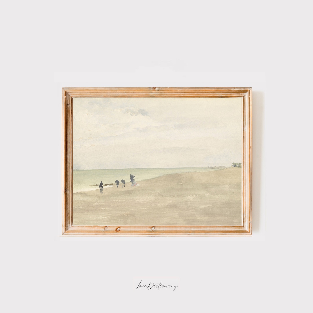 Vintage Beach Wall Art, Coastal Art Prints, Nautical Wall Art, Vintage