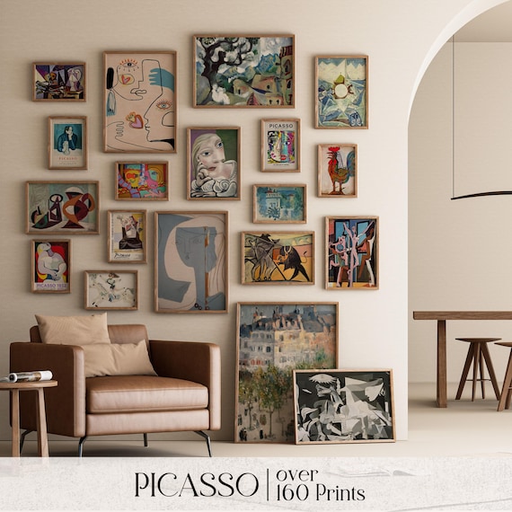 Picasso 飾り Picasso Set of 160 Prints, Picasso Printable Download, Abstract