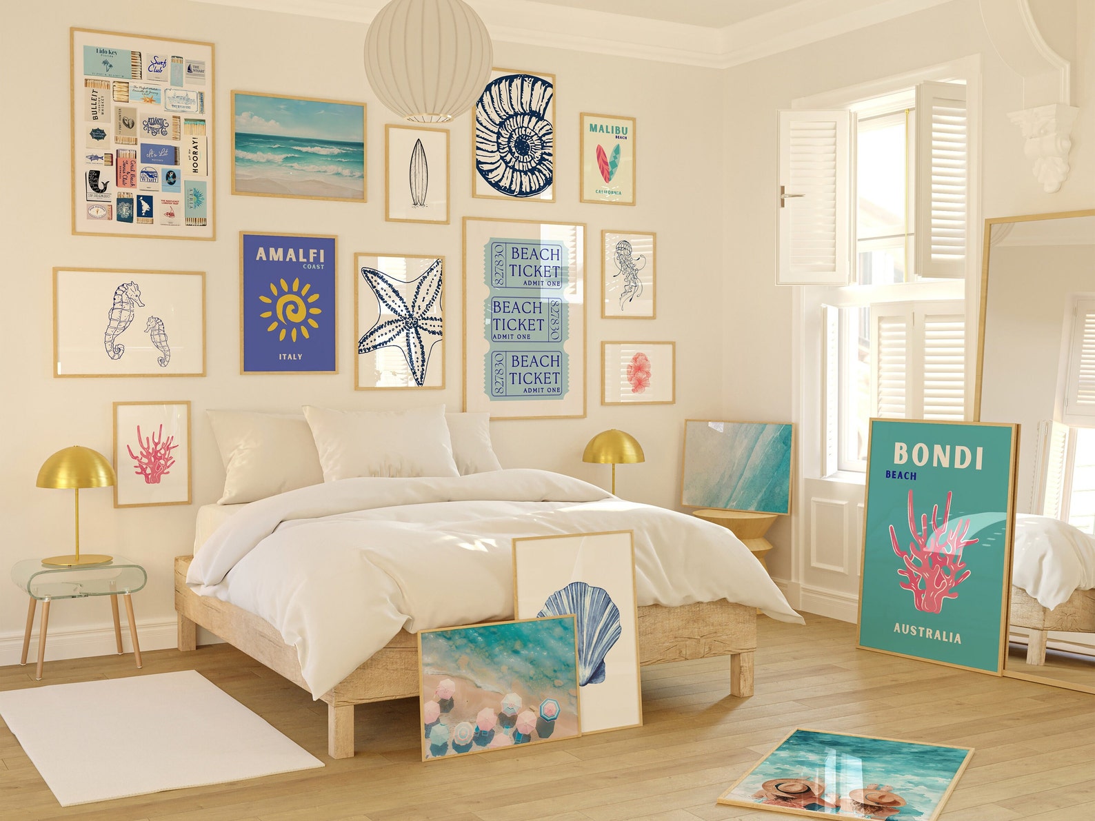 Coastal Gallery Wall Art Set, Beach House Decor (digital Download) - Etsy
