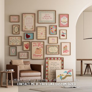 Christian Coquette Wall Art Bundle, Pink Bible Verse Prints (Digital Download) image 7