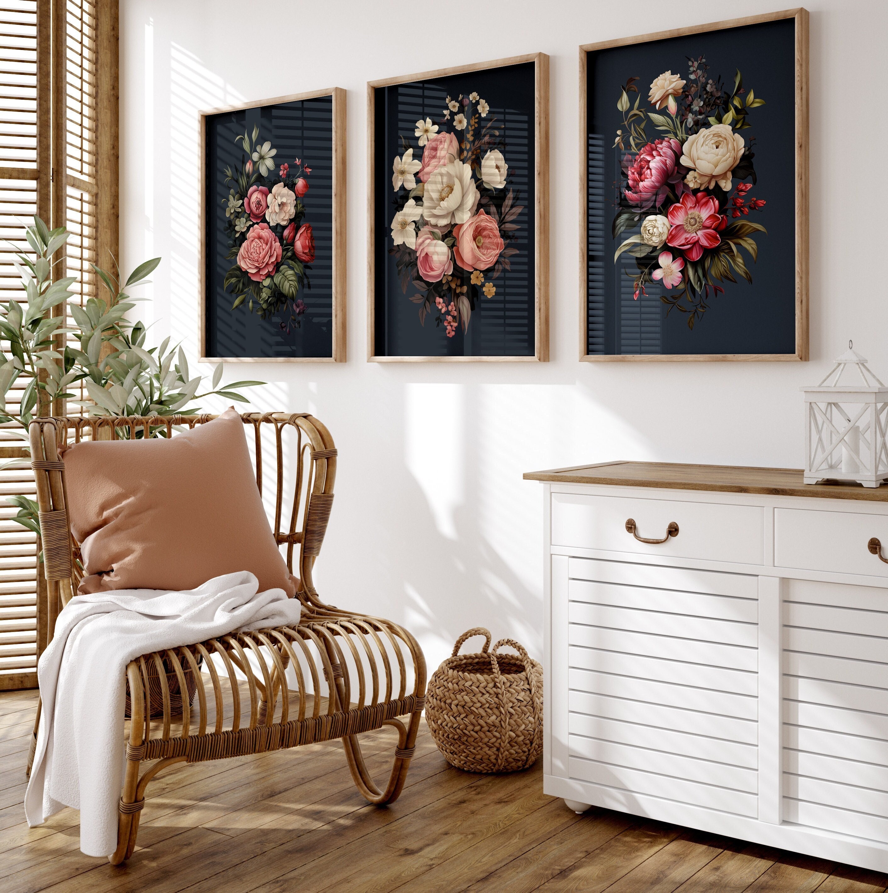 set-of-3-vintage-moody-dark-flower-print-dark-academia-botanical-wall