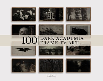 FRAME TV Art Vintage Dark Academia Bundle,Vintage Dark Academia Paintings, Dark Decor, Samsung Tv frame Set Of 100 Paintings, Frame tv