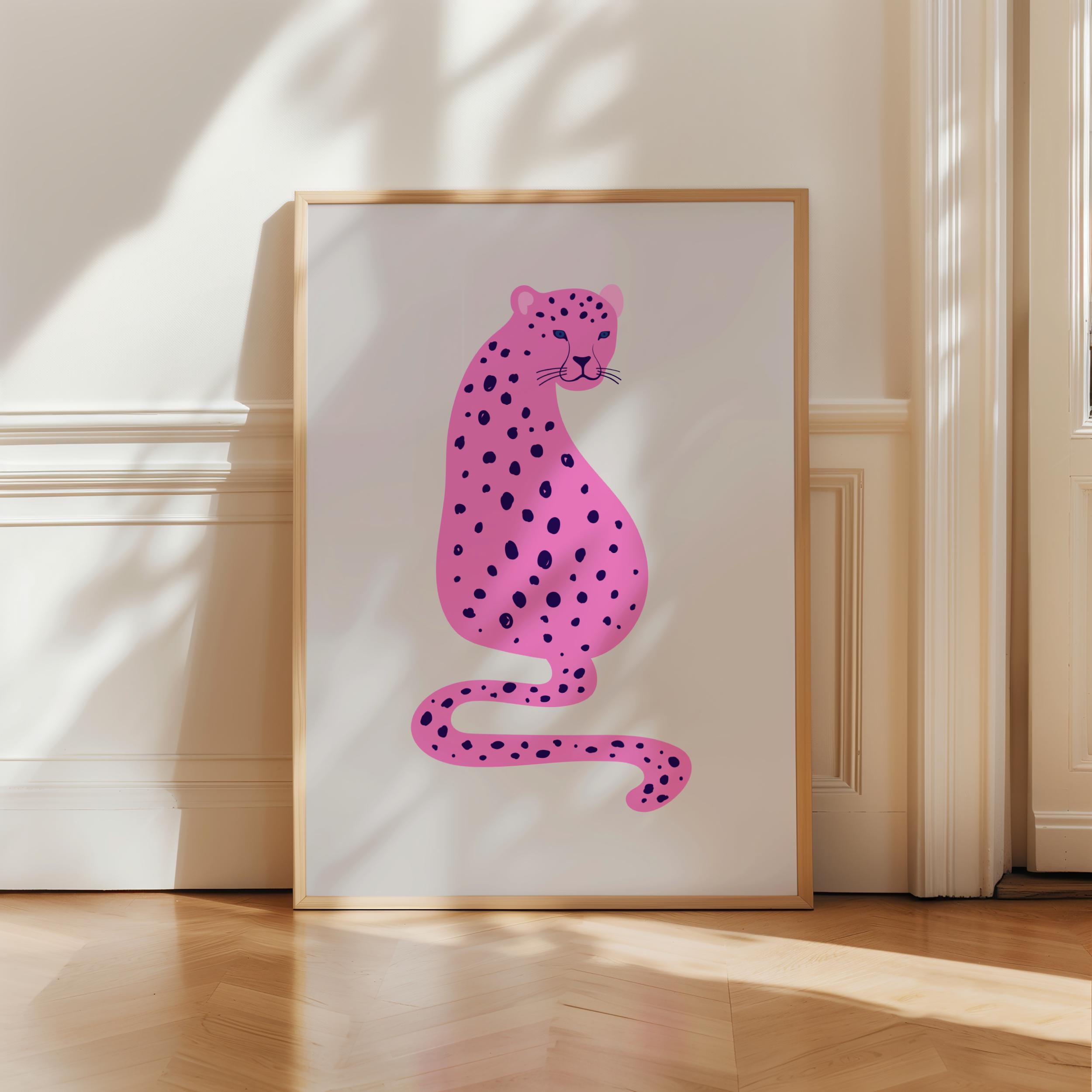 Pink Leopard Print, Trendy Preppy Wall Art (digital Download) - Etsy