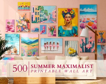 500 Eclectic Prints, Eclectic Wall Art, Maximalist Wall Art, Summer Prints, Cowgirl Decor, Preppy Room Decor, Colorful Art, DIGITAL DOWNLOAD