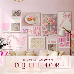 200+ Coquette Wall Art, Coquette Room Decor, Vintage Coquette, College Room Decor, Coquette Prints, Trendy Wall Art, Feminine Art Prints