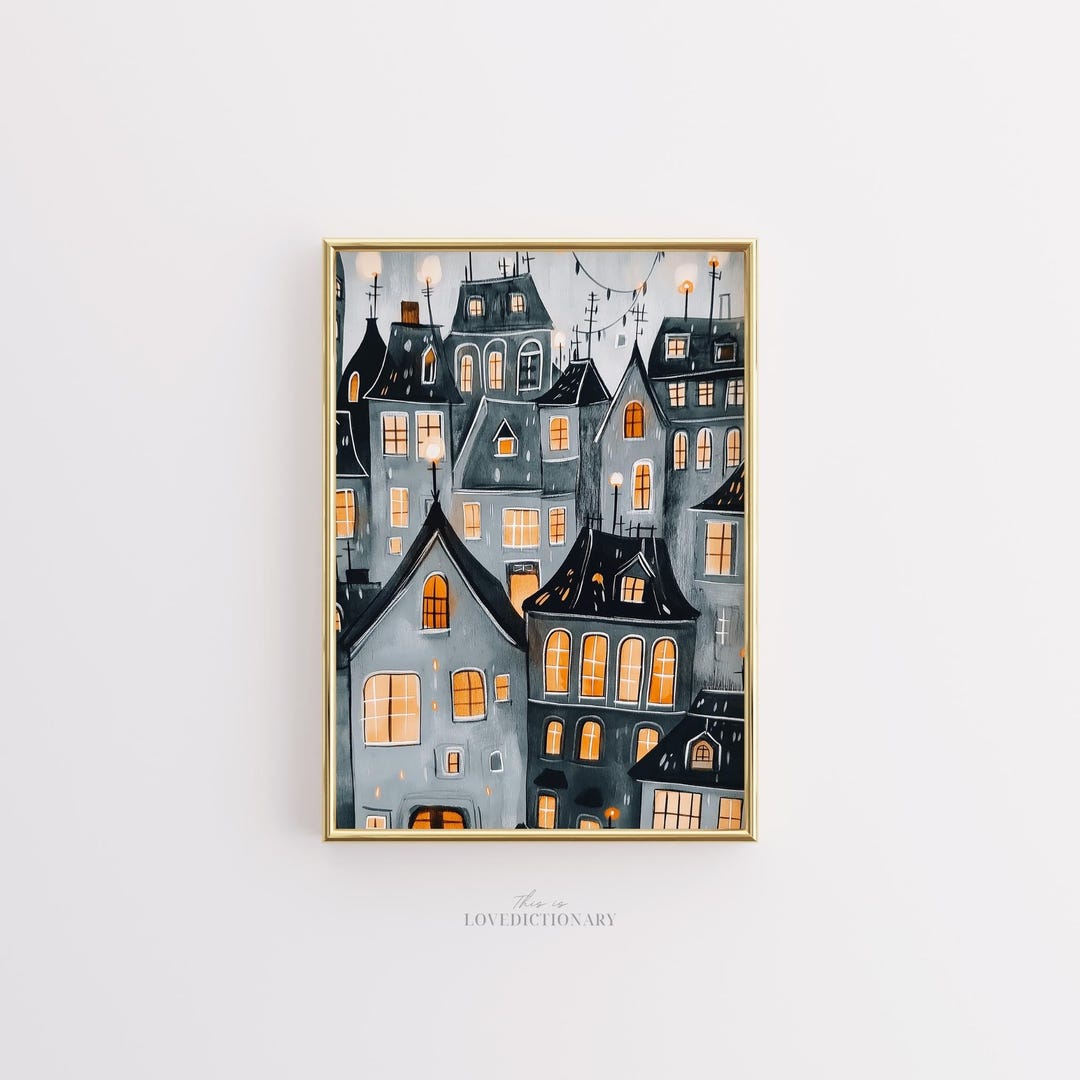Halloween Wall Art, Spooky Printable Decor, Trendy Fall Poster, Creepy ...