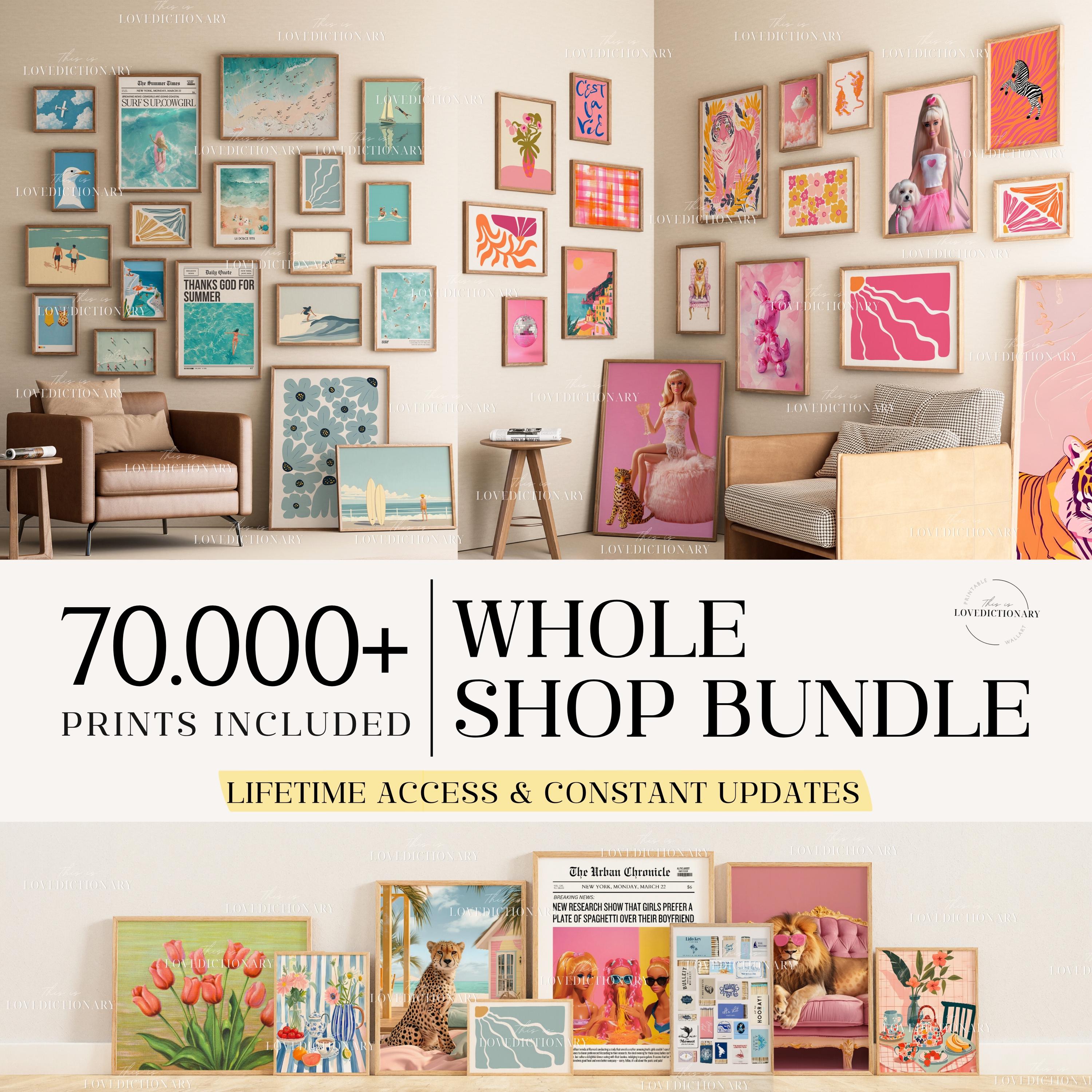 Entire Shop Sale, Bundle Wall Art, Vintage Gallery Set, Eclectic and Maximalist Prints, Kitchen Wall Decor, Trendy Posters, Travel Artwork