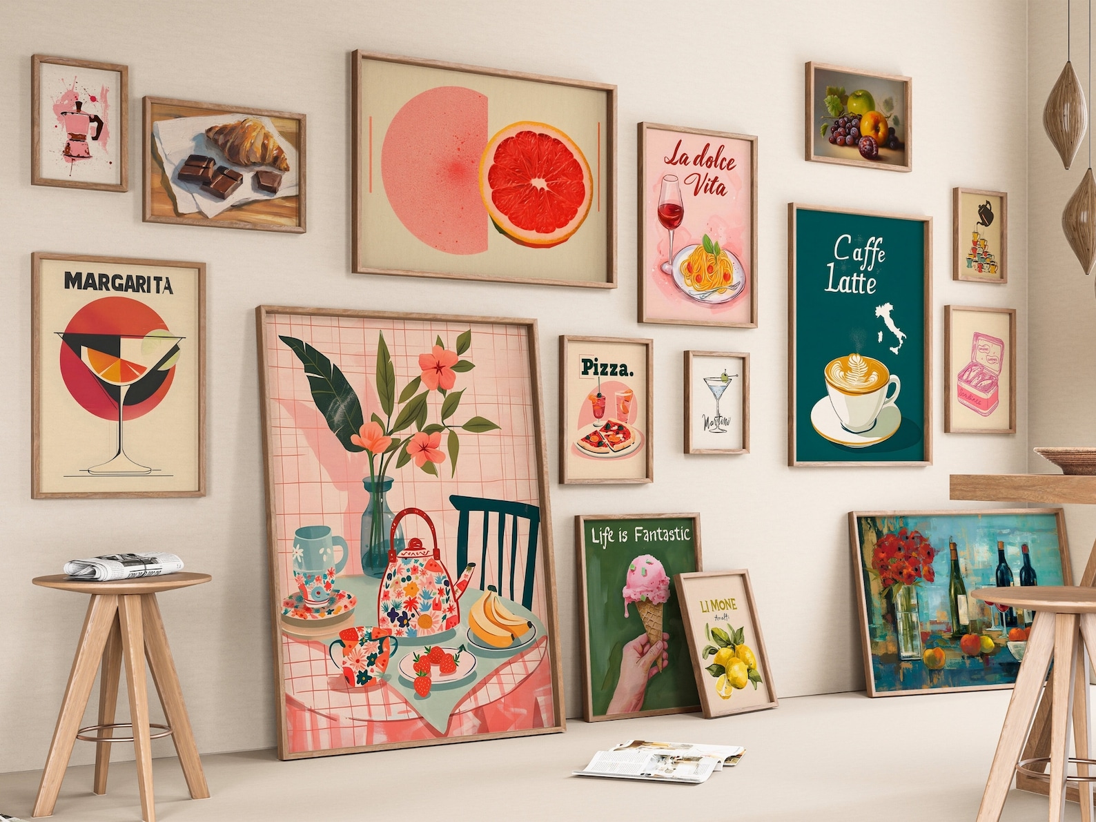 Kitchen Gallery Wall Art Prints, Food Decor (digital Download) - Etsy