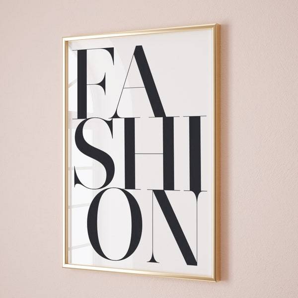 Citation sur la mode, Illustration de mode, Stylisme, Affiche de mode, Citation pour déco pour chambre de fille, Décoration pour chambre de bébé, Citation pour fille, Mode