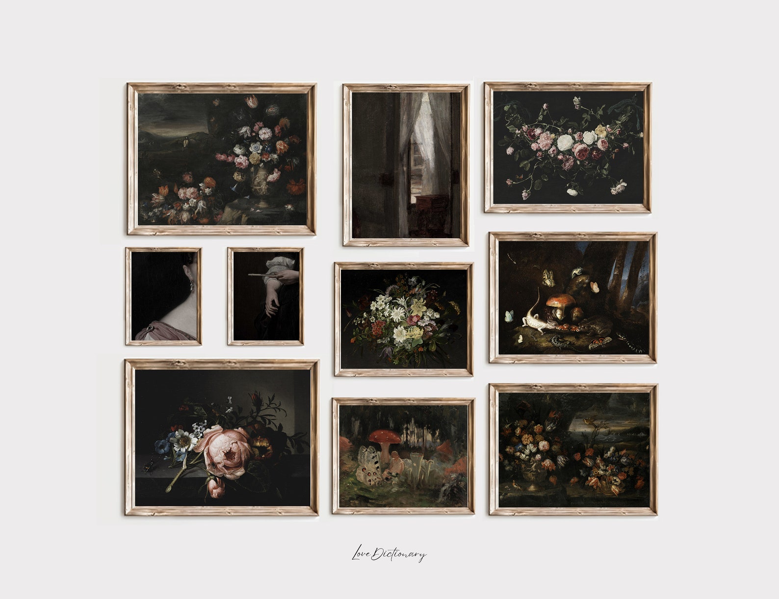 Dark Academia Gallery Wall Art Set, Moody Cottagecore Prints (digital ...