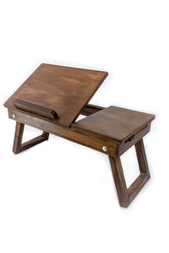 Foldable laptop clearance table wooden