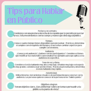 Public Speaking Tips in SPANISH/ Consejos para hablar en público perfecto para maestras o Trainers