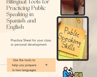 Bundel met tweetalige evaluatiebladen voor spreken in het openbaar SPAANS EN ENGELS: Hoja de Evaluación para Hablar en Público en Inglés y Español