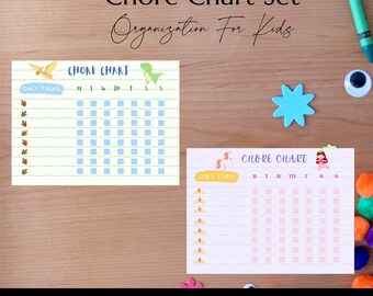 Chore Chart for Kids | Kids Chores | Children Chore Chart| Responsibility Chart| Chore Chart Printable| Editable Template |Instant Download