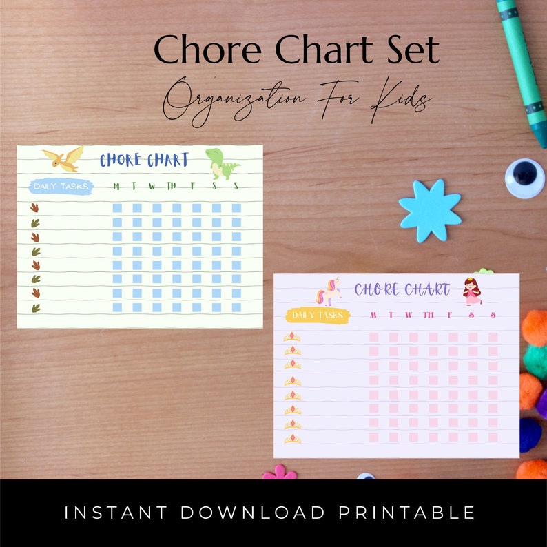 Chore Chart for Kids | Kids Chores | Children Chore Chart ...