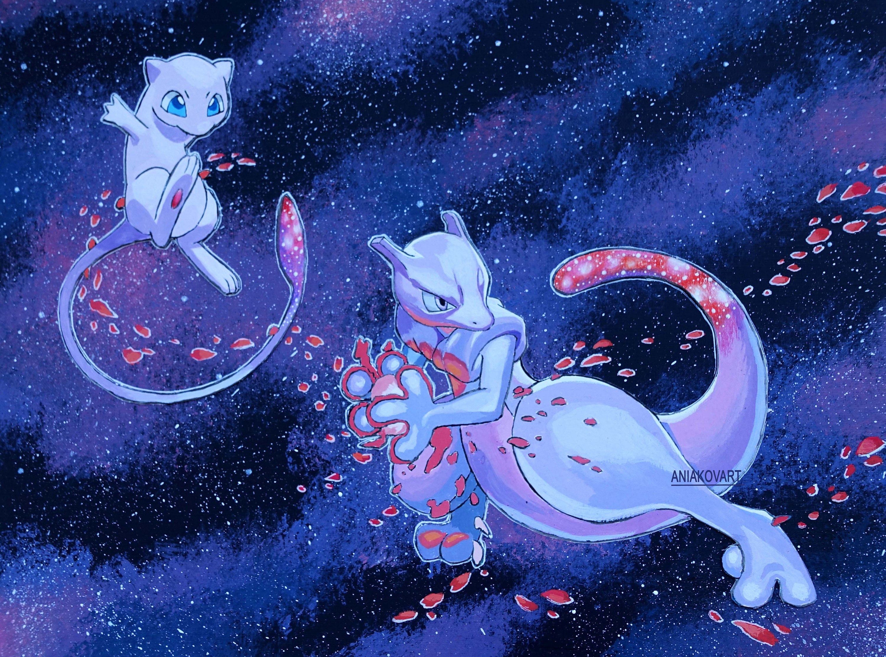 Old Mewtwo  Pokemon mewtwo, Mew and mewtwo, Pokemon art