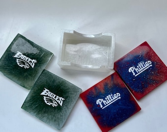 Philly Special Coaster Set | With Holder | Made To Order