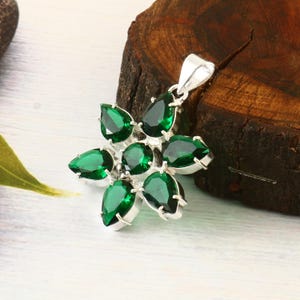 Green tourmaline pendant, handmade pendant, gemstone pendant, 925 sterling silver pendant, pendant jewelry, gift for her, anniversary gift