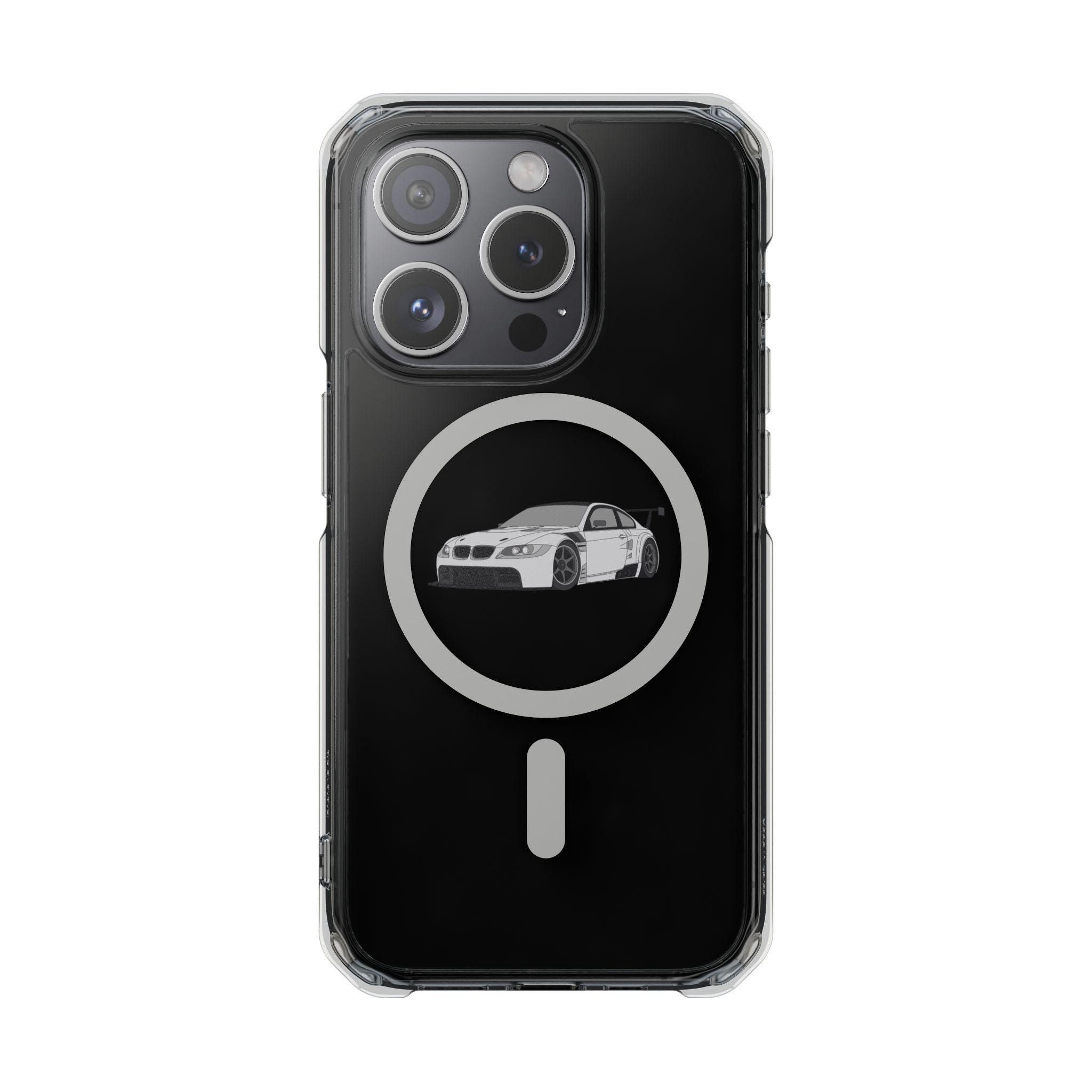 Car Enthusiast Magnetic Phone Case - Custom Clear Impact Case for BMW Lovers, Gift for Car Fans, Stylish Protective Case