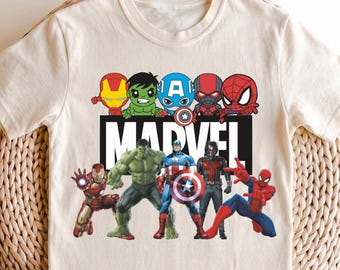 Avengers Boys Shirt, Superheroes T-Shirt,  Boy Gift, Spider Crewneck, Captain America Tee,  Kids Sweatshirt