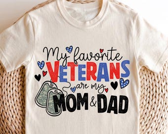My Veterans Mom and Dad Shirt, Veteran Parents Youth Tee, Patriotic Kids Tshirt, Military Family Child Sweat, Veterans Day Toddler Shirt
