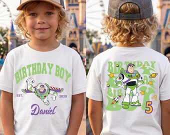 Buzz Lightjahre Geburtstag Junge Shirt, Disney Toy Story Geburtstag T-Shirt, Toy Story Kinder Geburtstag T-Shirt, Benutzerdefinierte Kleinkind Geburtstagsparty Sweatshirt