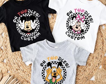 Twodles T-Shirt,  Birthday Boy Gift, 2nd Birthday Party Sweatshirt, Kids Twodles Shirt, Mouse Birthday Shirt