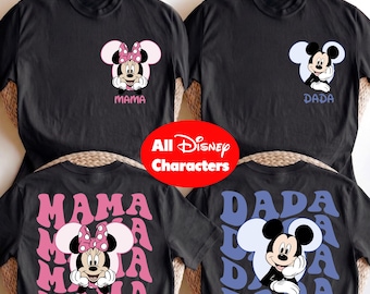 Mickey & Friends Family Shirt,  Mom Dad Matching T-Shirt,  Mama and Baby Tee, Donald Uncle Sweatshirt, Daisy Auntie Hoodie