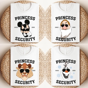 Disney Princess Security Shirt, Mickey and The Beast T-Shirt, Olaf Sweatshirt, Father&#39;s Day Gift, Disneyland Family Trip Tee
