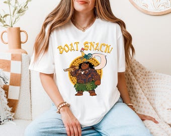 Maui Boat Snack Shirt,  Hei Hei Chicken T-Shirt, Moana Maui Tee,  Snacks Sweatshirt, Maui and Hei Hei Trip Shirt